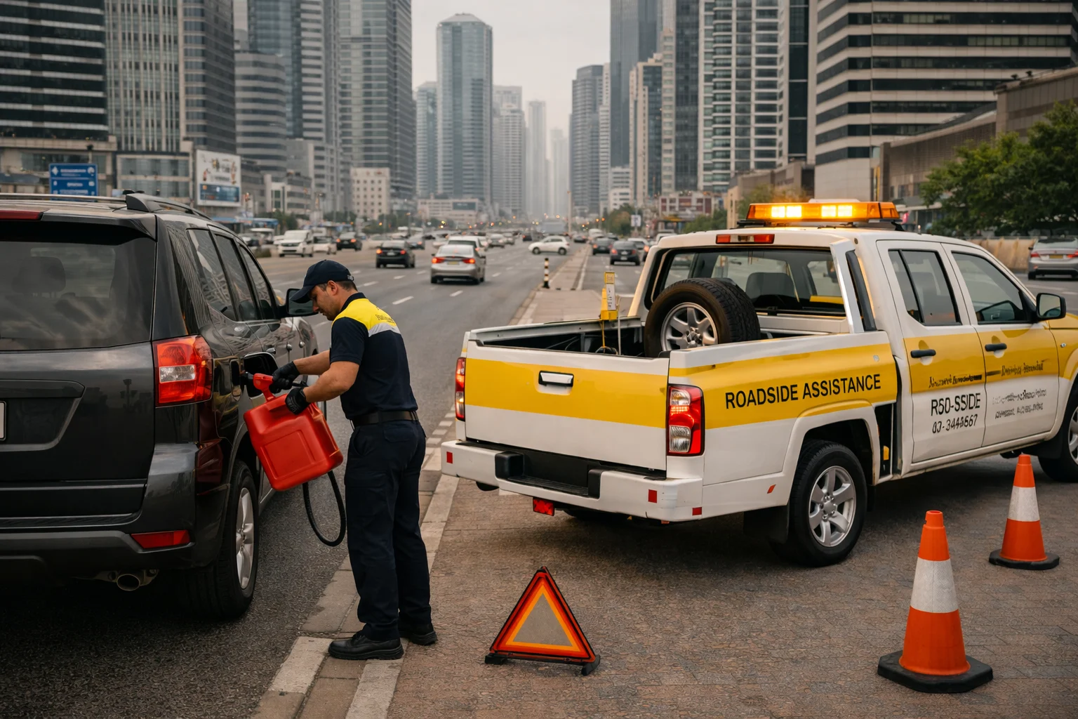 خدمة نقل مركبات داخل المدينة - تنفيذ منظم